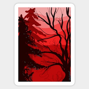 Redwood forest Sticker